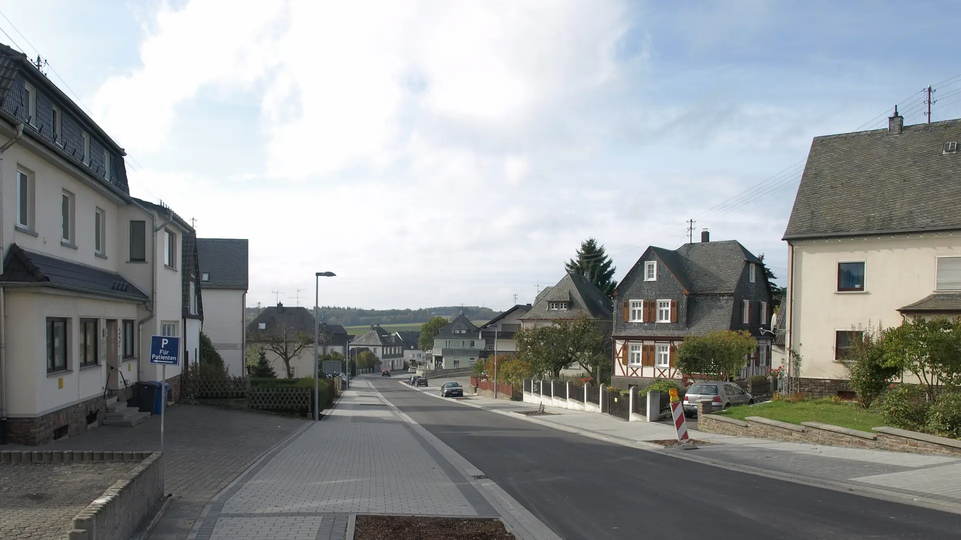Hauptstraße in Büchenbeuren im Hunsrück