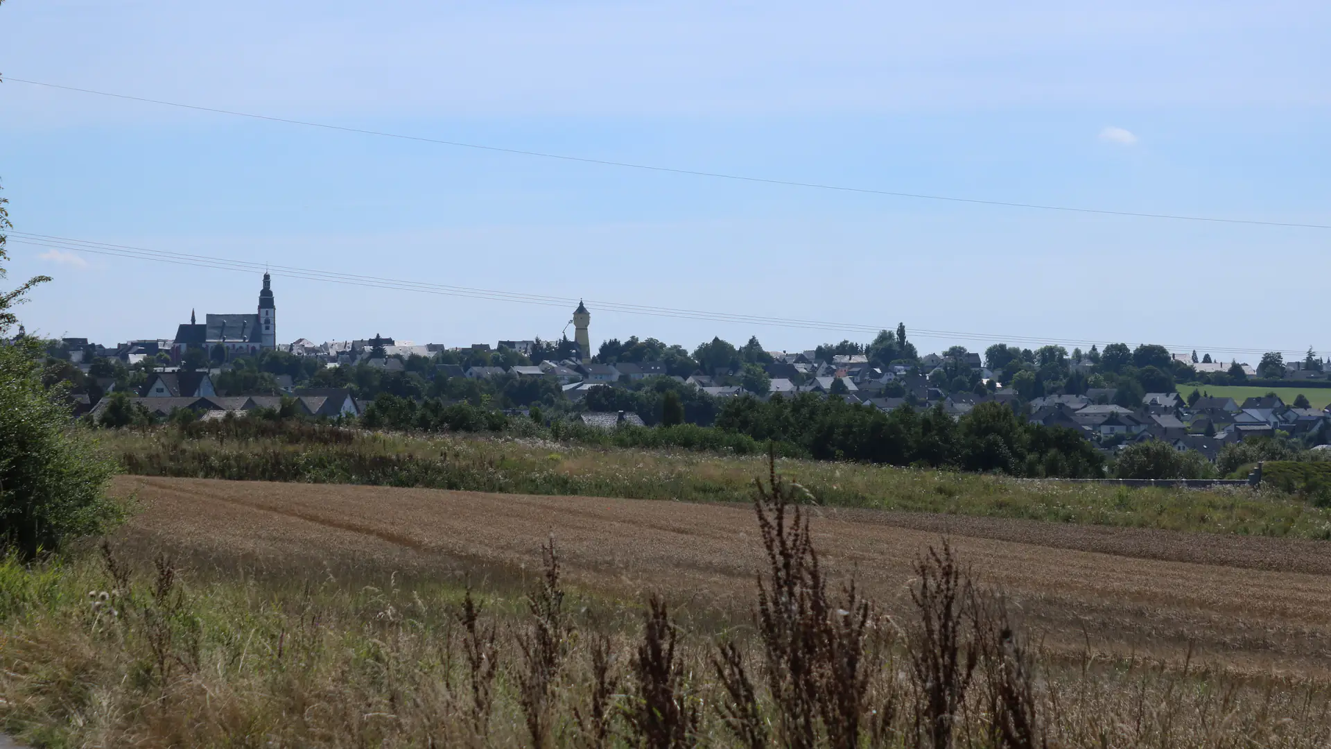 Panorama von Kirchberg im Hunsrück