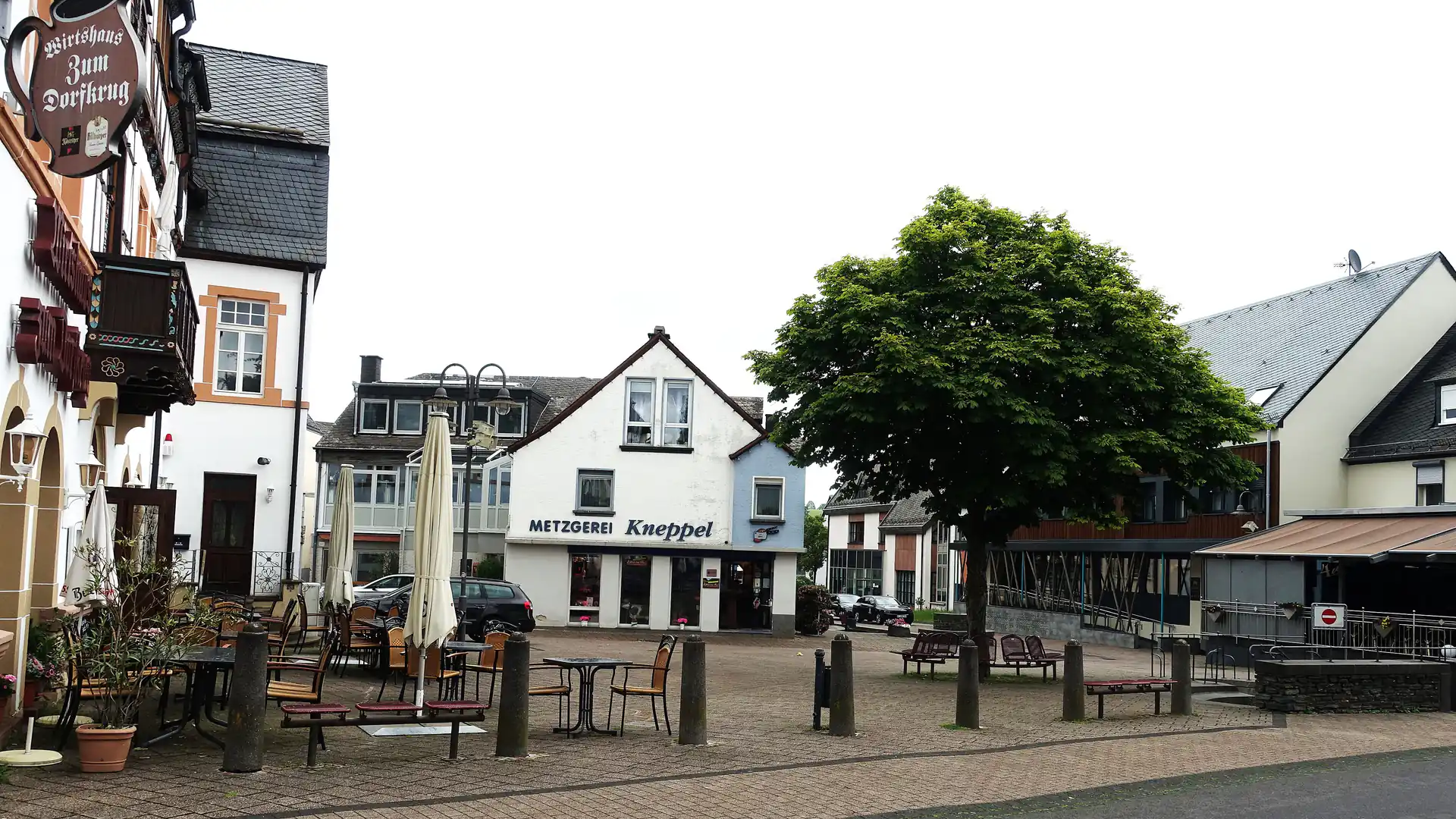 Marktplatz im Zentrum von Morbach im Hunsrück