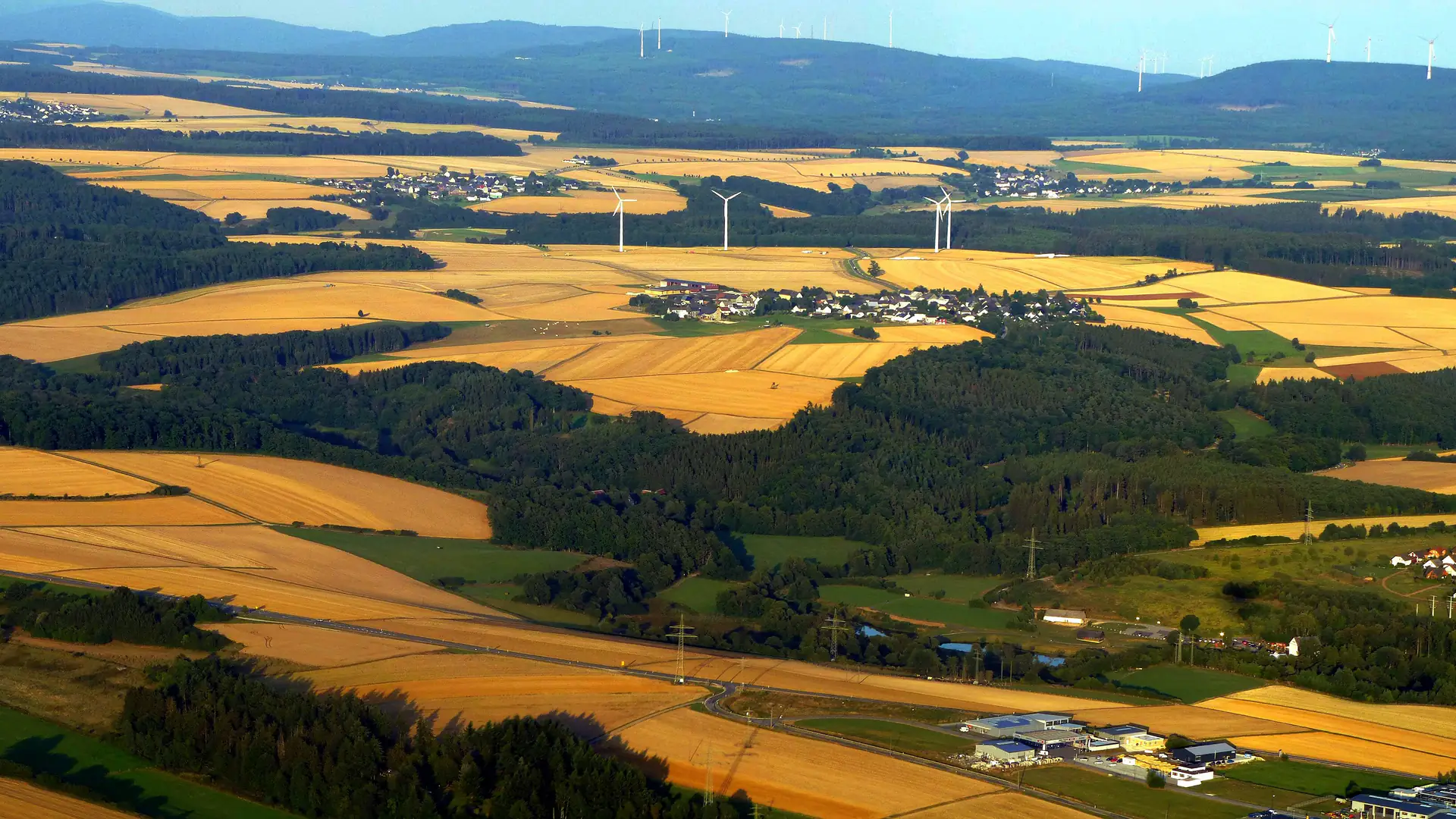 Weites Hunsrückpanorama zwischen Mörschbach und Simmern